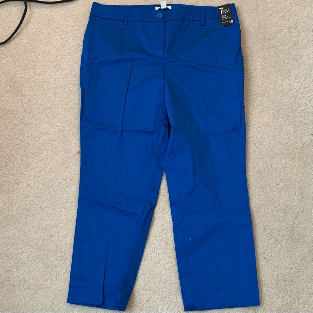 New York and company blue capris